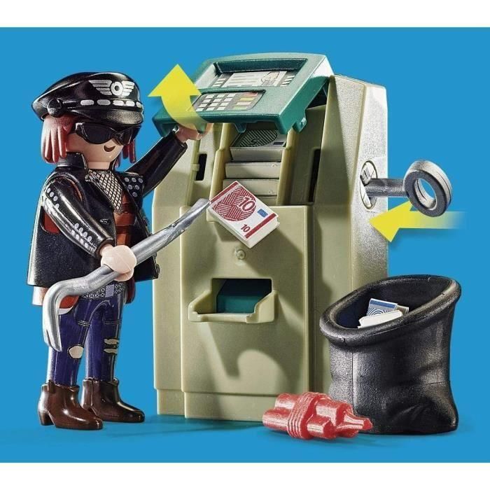 Moto de policía, persecución del ladrón de dinero playmobil city action 4 Moto de policía, persecución del ladrón de dinero playmobil city action 4