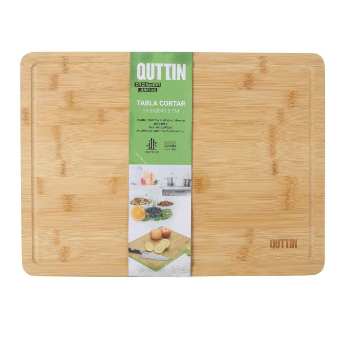 Tabla de cortar bambú Quttin 39.5x30 cm (6 Unidades) 2 Tabla de cortar bambú Quttin 39.5x30 cm (6 Unidades) 2