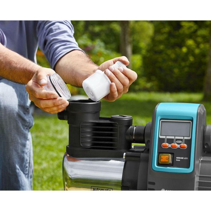 Gardena 6000/6E 1760-20 Bomba automática de superficie Premium inox para hogar y jardín con pantalla LCD 6 Gardena 6000/6E 1760-20 Bomba automática de superficie Premium inox para hogar y jardín con pantalla LCD 6