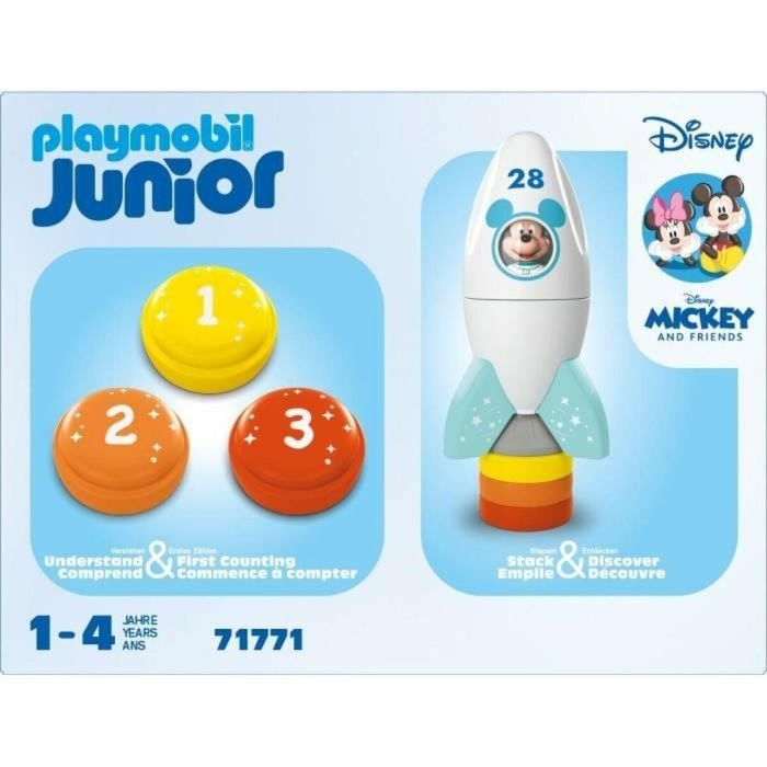 Playmobil 71771 Junior - Set Mickey Astronauta con Cohete Disney, Juguete de Construcción de 5 Piezas para Niños a Partir de 12 Meses 1 Playmobil 71771 Junior - Set Mickey Astronauta con Cohete Disney, Juguete de Construcción de 5 Piezas para Niños a Partir de 12 Meses 1