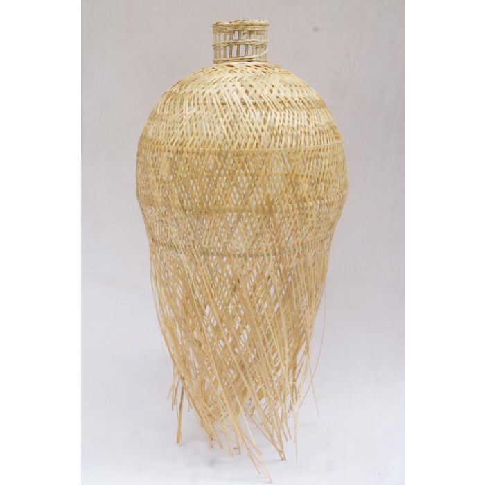 DKD Home Decor Pantalla Decorativa Tropical de Bambú Marrón 31 x 58 x 31 cm