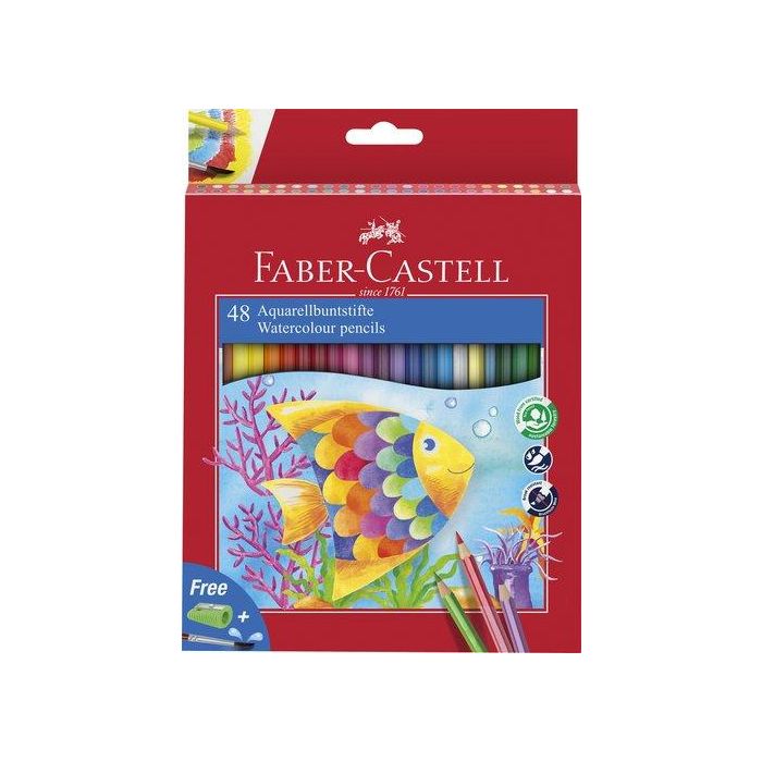 Lapices Acuarelables Faber-Castell Estuche De 48