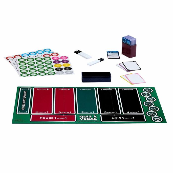 Juego de preguntas y respuestas Mattel Quiz à Vegas (FR) 1