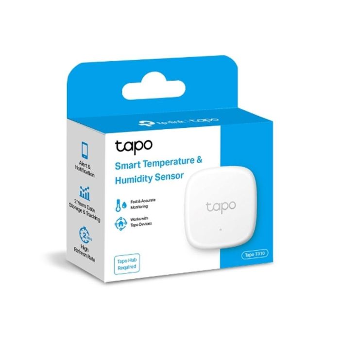 TP-Link Tapo T310 Sensor de temperatura y humedad Interior Inalámbrico, Autónomo. Rangos: Temp. -20-60°C, Hum. 0-99% 1