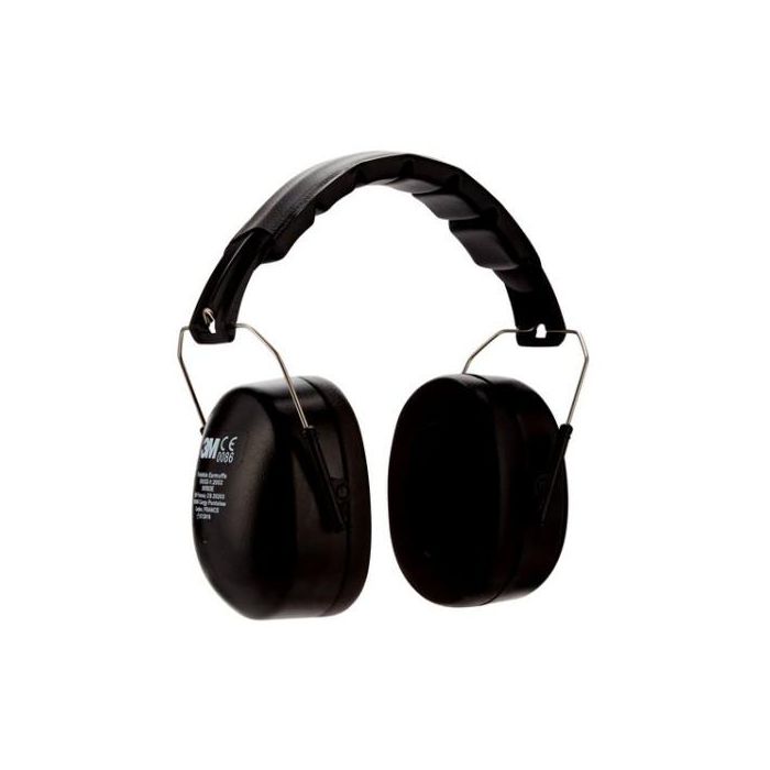 Cascos Orejeras Acolchadas con Diadema Plegable Proteccion Auditiva Peltor 90563E-1 Snr-30Db Negro 3M 7100333470 1