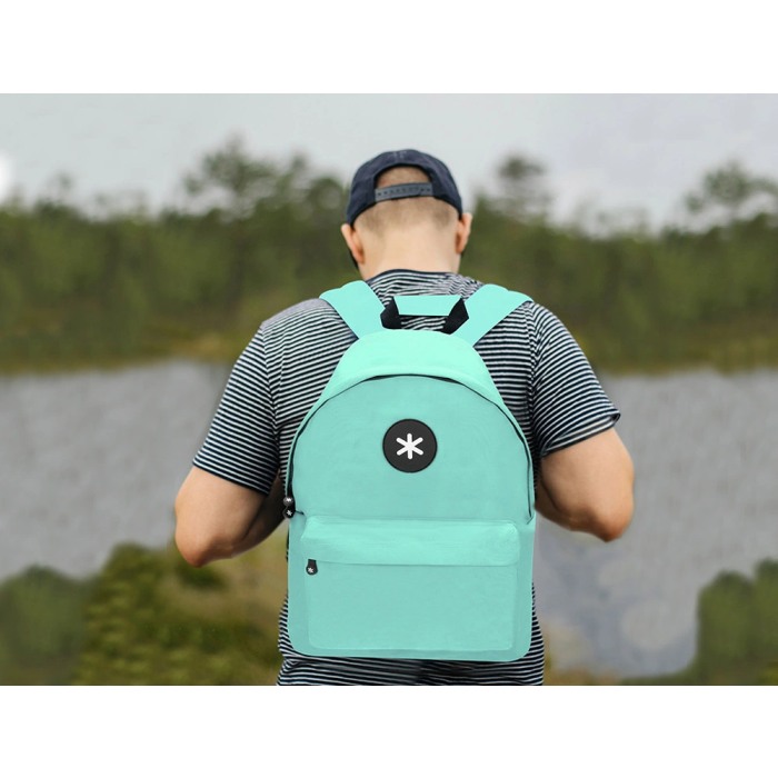 Antartik Mochila Verde Menta con Asas Acolchadas, Bolsillo para Portátil y Bolsillo Antirrobo, 310x160x410 mm 12 Antartik Mochila Verde Menta con Asas Acolchadas, Bolsillo para Portátil y Bolsillo Antirrobo, 310x160x410 mm 12