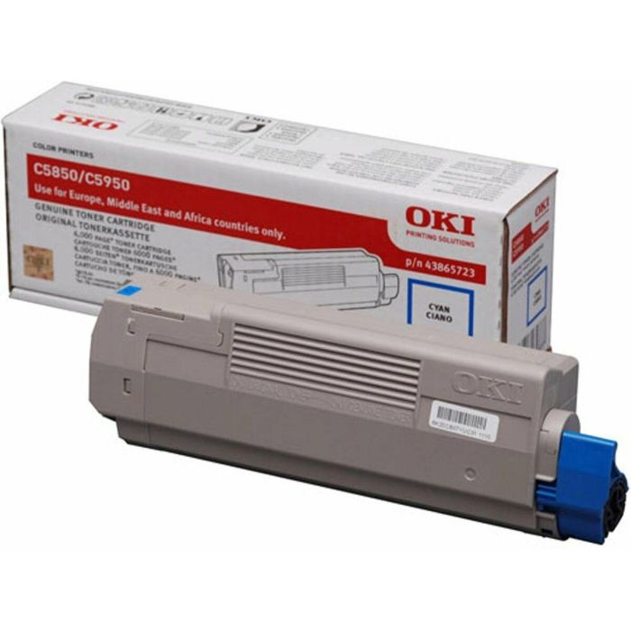 OKI C-5850/5950/MC560 Toner Cian 6k OKI C-5850/5950/MC560 Toner Cian 6k
