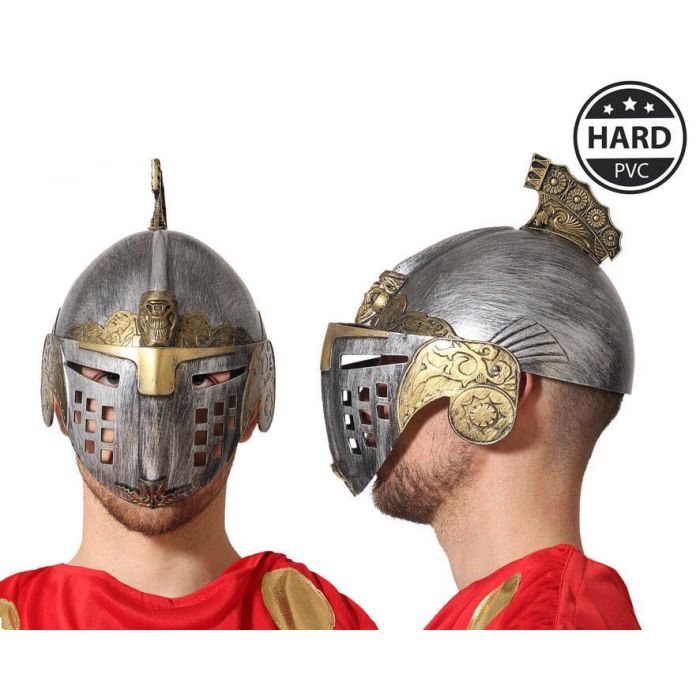 Casco Medieval Pvc Gladiador Hombre Adulto