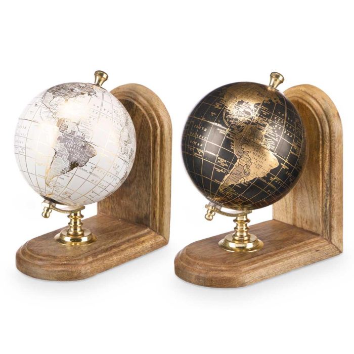 Posalibros Surtidos Mod Oro Giftdecor 18x20x13 cm - Madera, Plástico, Hierro - Blanco, Oro, Negro (6 Unidades) 1 Posalibros Surtidos Mod Oro Giftdecor 18x20x13 cm - Madera, Plástico, Hierro - Blanco, Oro, Negro (6 Unidades) 1