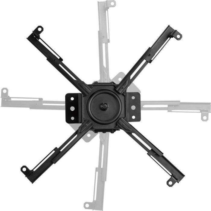 Vivolink Soporte de Techo Fijo Pro para Proyector, Máx. 35 kg, 255 mm, Inclinable, 360°, Gestión de Cables, Negro 6