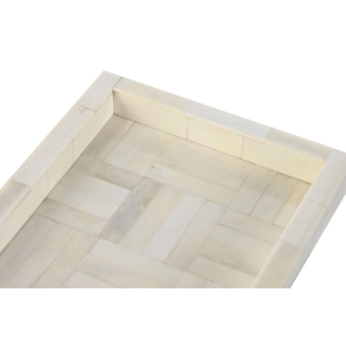 Bandeja Decoracion Colonial DKD Home Decor Crudo 15.5 x 2.8 x 20.4 cm 2