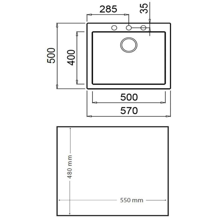 Fregadero de Un Seno Teka Forsquare 50.40 TG Blanco 1 Fregadero de Un Seno Teka Forsquare 50.40 TG Blanco 1