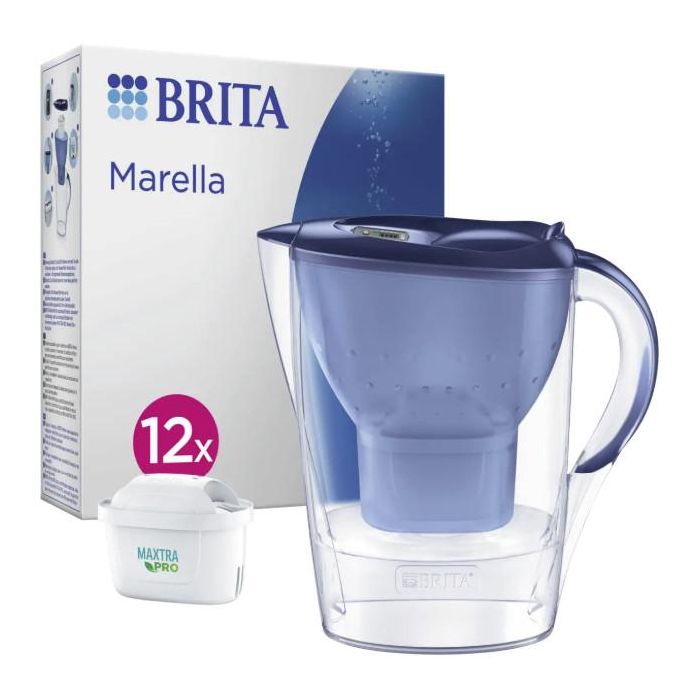 BRITA Tischwasserfilter Marella *blau* inkl. 12 Filter 0 BRITA Tischwasserfilter Marella *blau* inkl. 12 Filter 0