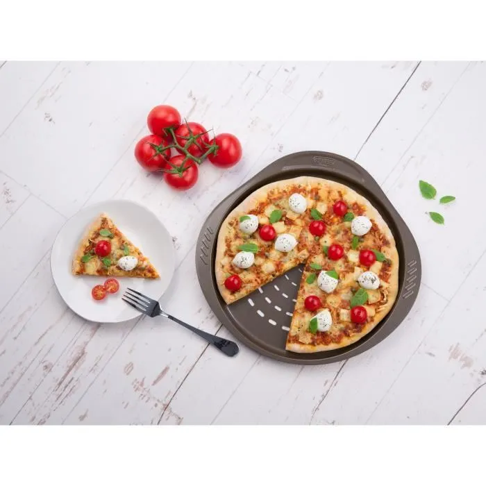 Pyrex Fuente Pizza Asimetria Acero 32 cm 2