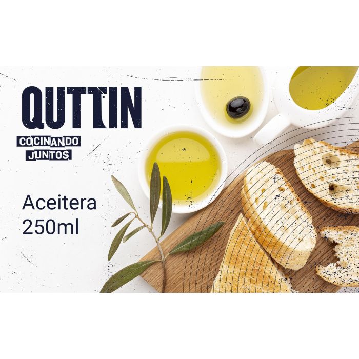 Aceitera de vidrio 250 ml con tapón Qutt - Inde (12 Unidades) 2 Aceitera de vidrio 250 ml con tapón Qutt - Inde (12 Unidades) 2