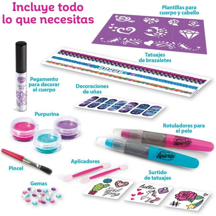 Set de Belleza Cra-Z-Art 2 x 13 x 2 cm Infantil Uñas Pelo Cuerpo Purpurina 4 Unidades 1 Set de Belleza Cra-Z-Art 2 x 13 x 2 cm Infantil Uñas Pelo Cuerpo Purpurina 4 Unidades 1