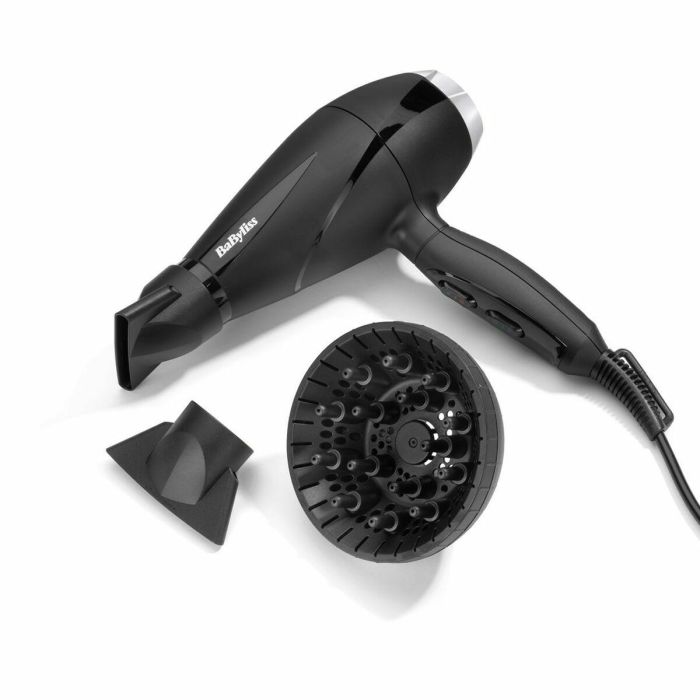 Babyliss 6710DE Secador de Pelo Turbo Pro 2100W, Motor AC, Iónico, con 2 Boquillas y Difusor, Secado Rápido, Antiescrespamiento 7 Babyliss 6710DE Secador de Pelo Turbo Pro 2100W, Motor AC, Iónico, con 2 Boquillas y Difusor, Secado Rápido, Antiescrespamiento 7