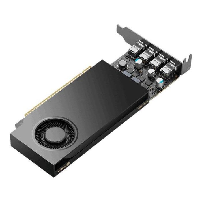 Pny VCNRTXA1000-PB Tarjeta Gráfica NVIDIA Quadro A1000 8GB GDDR6 PCIe 4.0 4x Mini DisplayPort 50W 4