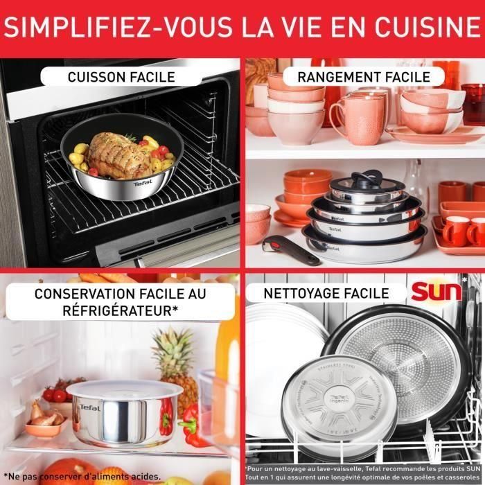 TEFAL INGENIO Preference Cacerola 20 cm, Inducción, Acero inoxidable, Apilable, Apto para lavavajillas L8983004 4 TEFAL INGENIO Preference Cacerola 20 cm, Inducción, Acero inoxidable, Apilable, Apto para lavavajillas L8983004 4