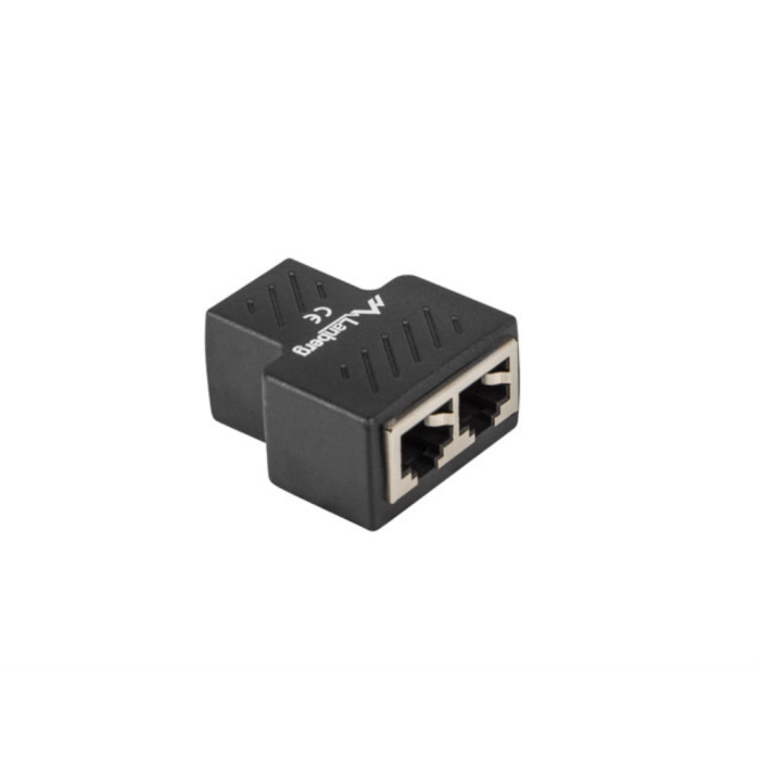 LANBERG ADS-RJ45-2RJ45-OS Divisor de señal para cable coaxial Negro