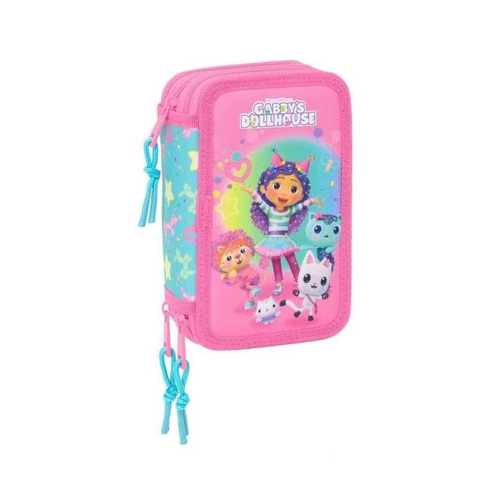 Safta Plumier Triple Gabby's Dollhouse Confetti 37 Piezas 12,5x19,5x5,5 cm 0 Safta Plumier Triple Gabby's Dollhouse Confetti 37 Piezas 12,5x19,5x5,5 cm 0