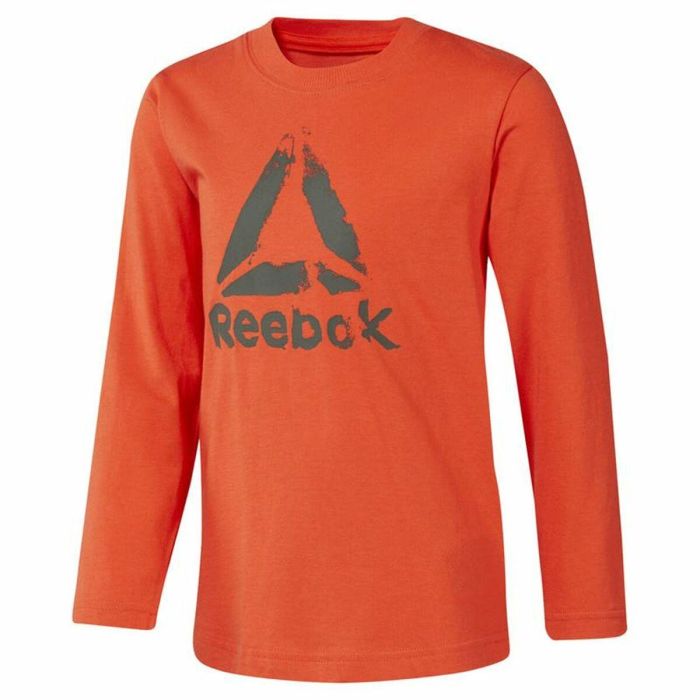 Camiseta de Manga Larga Niño Reebok Boys Training Essentials Naranja 0 Camiseta de Manga Larga Niño Reebok Boys Training Essentials Naranja 0