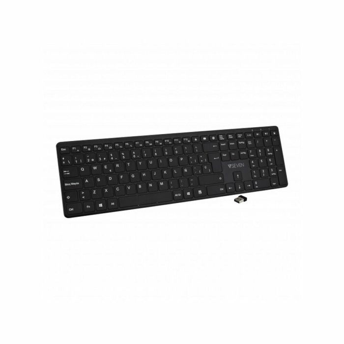 Teclado Bluetooth V7 KW550 BT Negro Qwerty Español 2 Teclado Bluetooth V7 KW550 BT Negro Qwerty Español 2