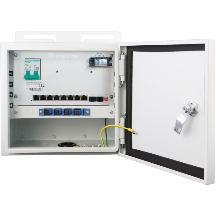 LevelOne OSW-1031 Switch Industrial No Administrado 10x GE 8x Puertos PoE 802.3at/af 2.5Gbit/s IP55 20Gbit/s