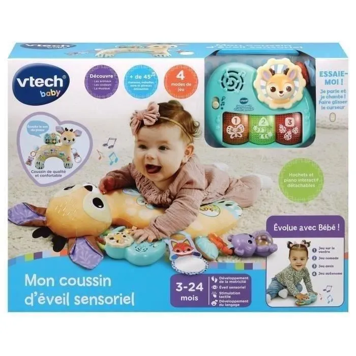 Juego de Habilidad para Bebé Vtech Baby MON COUSSIN D'ÉVEIL SENSORIEL 2