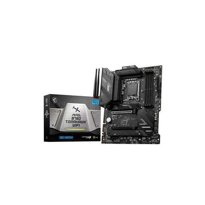 MSI MAG B760 TOMAHAWK WiFi Placa Base ATX LGA 1700 para Intel DDR5 Wi-Fi 6E 2.5 Gigabit Ethernet Bluetooth 5.3 MSI MAG B760 TOMAHAWK WiFi Placa Base ATX LGA 1700 para Intel DDR5 Wi-Fi 6E 2.5 Gigabit Ethernet Bluetooth 5.3