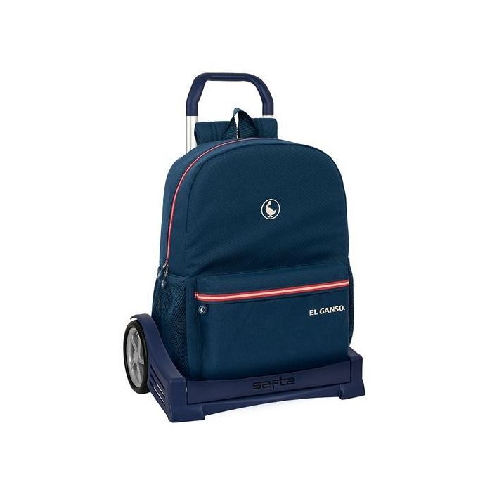 Safta Mochila con Carro 754 Evolution Classic 19,25 L Azul - Sistema SAFTA, Acolchada, Extraíble Safta Mochila con Carro 754 Evolution Classic 19,25 L Azul - Sistema SAFTA, Acolchada, Extraíble