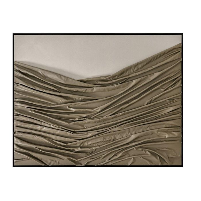 DKD Home Decor Cuadro Moderno Poliéster Lienzo Verde Beige 180x4.5x140 cm Decoración Hogar