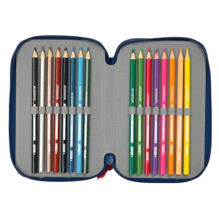 Estuche Escolar con Accesorios Super Mario Trick Rojo Azul oscuro 12,5 x 19,5 x 5,5 cm 37 Piezas 4 Estuche Escolar con Accesorios Super Mario Trick Rojo Azul oscuro 12,5 x 19,5 x 5,5 cm 37 Piezas 4