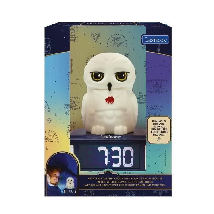 Lexibook LEX3380743111261 Reloj Despertador Digital Hedwig, Luz Nocturna y Sonido 3D Infantil 5 Lexibook LEX3380743111261 Reloj Despertador Digital Hedwig, Luz Nocturna y Sonido 3D Infantil 5