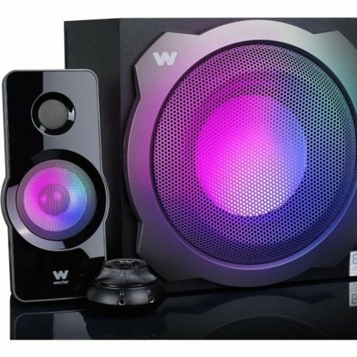 Woxter SO26-113 Altavoces Big Bass 260 RGB 2.1 con Subwoofer, 150W, sonido alta fidelidad, compatible PC/multimedia 7