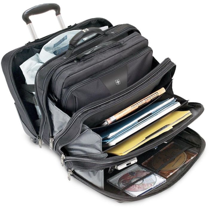 Wenger Patriot 2teiliges Business-Set Trolley Negro 43.2cm 17Zoll con Maletín Notebook 39cm 15.4Zoll 10