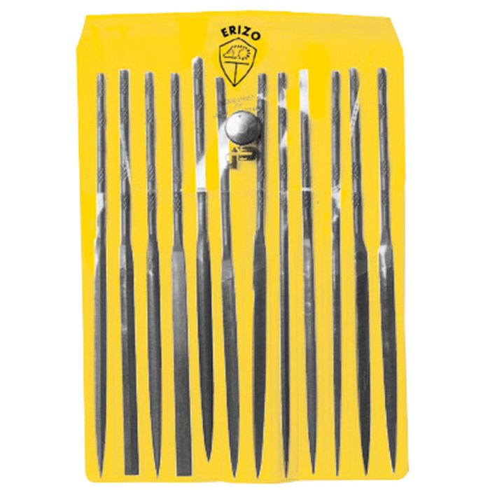 Juego de Limas ERIZO Basta Plana Triangular Redonda Cuadrada Lima de aguja 12 Piezas 1 Juego de Limas ERIZO Basta Plana Triangular Redonda Cuadrada Lima de aguja 12 Piezas 1