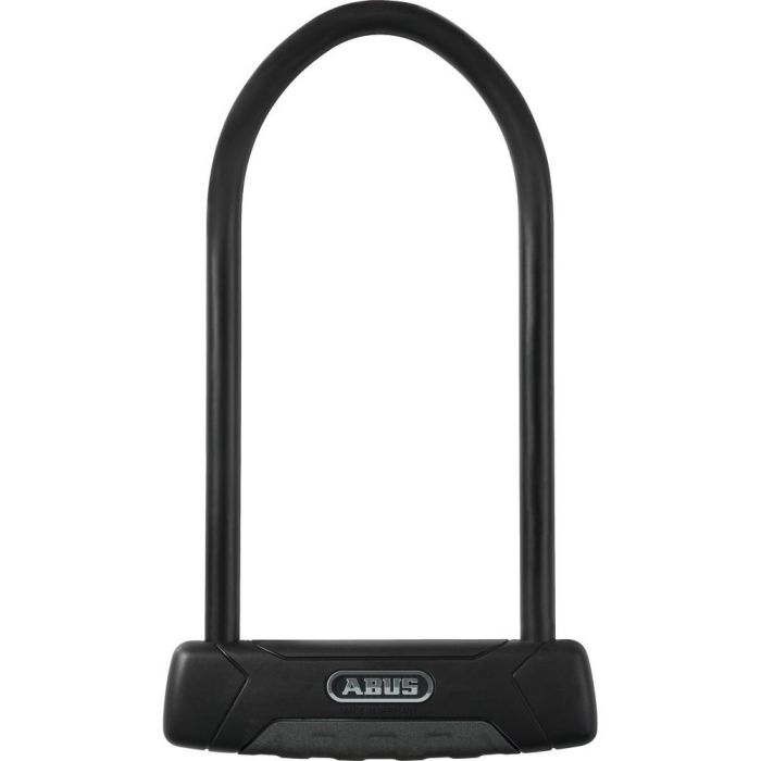 ABUS 470/150HB230 + USH Candado en U de Bicicleta Negro con Llave y Soporte USH470, 230mm de Altura