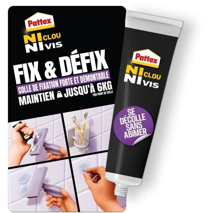 Pegamento Fijador - PATTEX - 2970856 - Sin clavos ni tornillos - Fix & Défix - Tubo - 44g 3 Pegamento Fijador - PATTEX - 2970856 - Sin clavos ni tornillos - Fix & Défix - Tubo - 44g 3