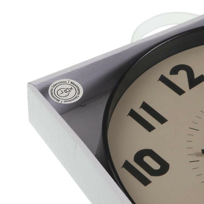 Reloj de Pared Beige 30 cm Versa - Movimiento Silencioso (2 Unidades) 1 Reloj de Pared Beige 30 cm Versa - Movimiento Silencioso (2 Unidades) 1
