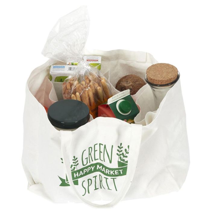 Entre Temps Bolsa Compra Con Bolsillos 100% Algodón 3