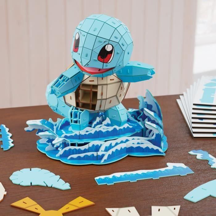 Spinmaster SPI6075064 Puzzle 3D Pokémon Squirtle 180 Piezas - 24 cm - Juguete Construcción 12 Años+ 3