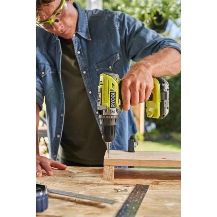 Taladro atornillador de impacto inalámbrico - RYOBI - 18 V - Con bolsa, accesorios, batería y cargador 2 Taladro atornillador de impacto inalámbrico - RYOBI - 18 V - Con bolsa, accesorios, batería y cargador 2