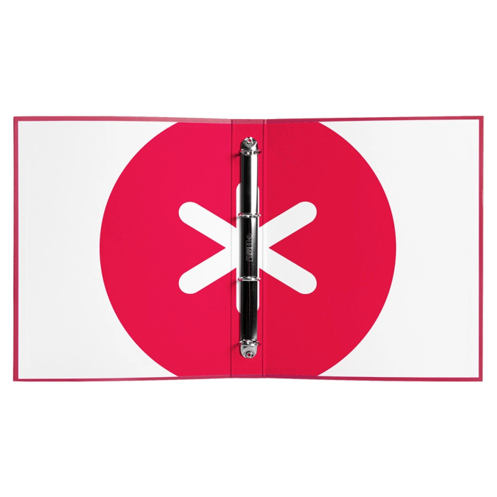 Antartik Carpeta 4 Anillas 40 mm Mixtas Antartik A4 Forrada Color Frambuesa 4