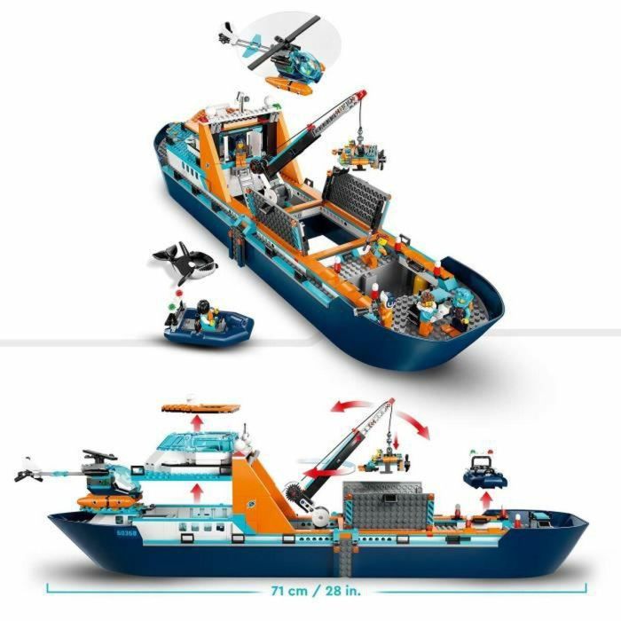 LEGO City 60368 The Arctic Exploration Ship, gran juguete de bote flotante para niños 4 LEGO City 60368 The Arctic Exploration Ship, gran juguete de bote flotante para niños 4