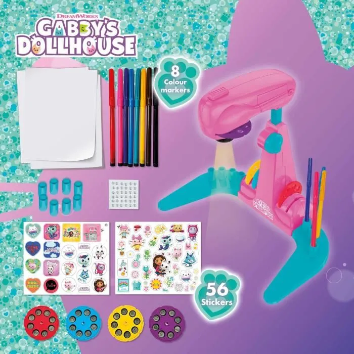 Lisciani Giochi Proyector de Dibujo Gabby y la Casa Mágica LIS1721812521150 Accesorios Incluidos Varios Modelos 3