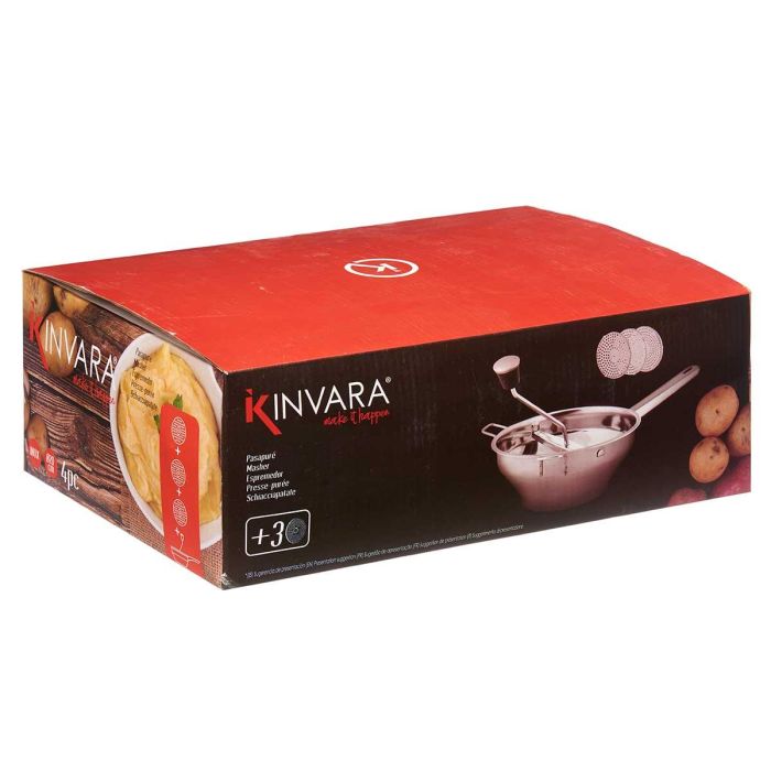 Pasapure Acero Con 3 Discos 20 Cm Kinvara (6 Unidades) 2 Pasapure Acero Con 3 Discos 20 Cm Kinvara (6 Unidades) 2