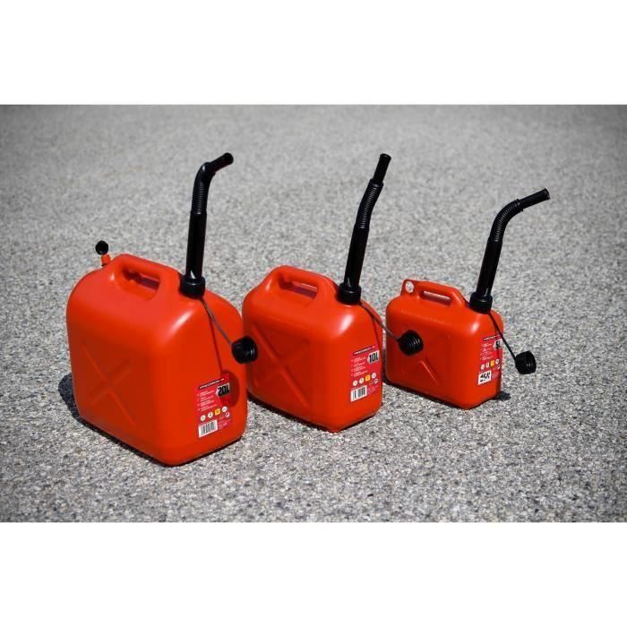 Bidón de plástico - XL TECH - 506021 - Capacidad 10 litros - Especialmente homologado para hidrocarburos 5 Bidón de plástico - XL TECH - 506021 - Capacidad 10 litros - Especialmente homologado para hidrocarburos 5