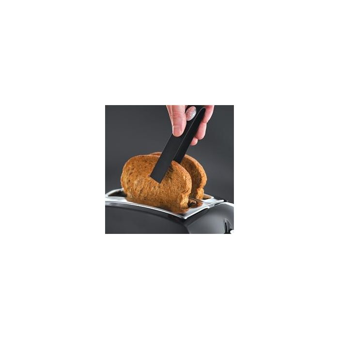 Russell Hobbs 22601-56 Tostador Textures Plus, Negro Mate/Alto Brillo, Ranuras Extra Largas, Función Pan Congelado, Ajuste de Tueste 1 Russell Hobbs 22601-56 Tostador Textures Plus, Negro Mate/Alto Brillo, Ranuras Extra Largas, Función Pan Congelado, Ajuste de Tueste 1