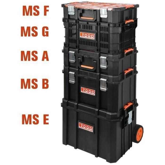 Maletín de herramientas TOOD impermeable con separadores para herramientas, 53 x 37 x 31 cm 2 Maletín de herramientas TOOD impermeable con separadores para herramientas, 53 x 37 x 31 cm 2